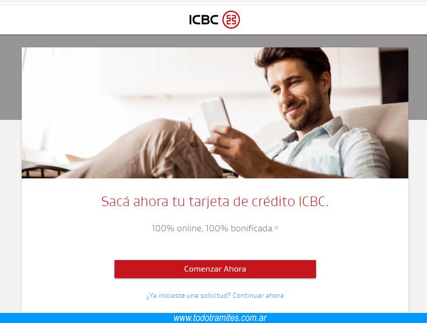 Solicitar tarjeta ICBC Start Visa Solicitar tarjeta ICBC Start Visa