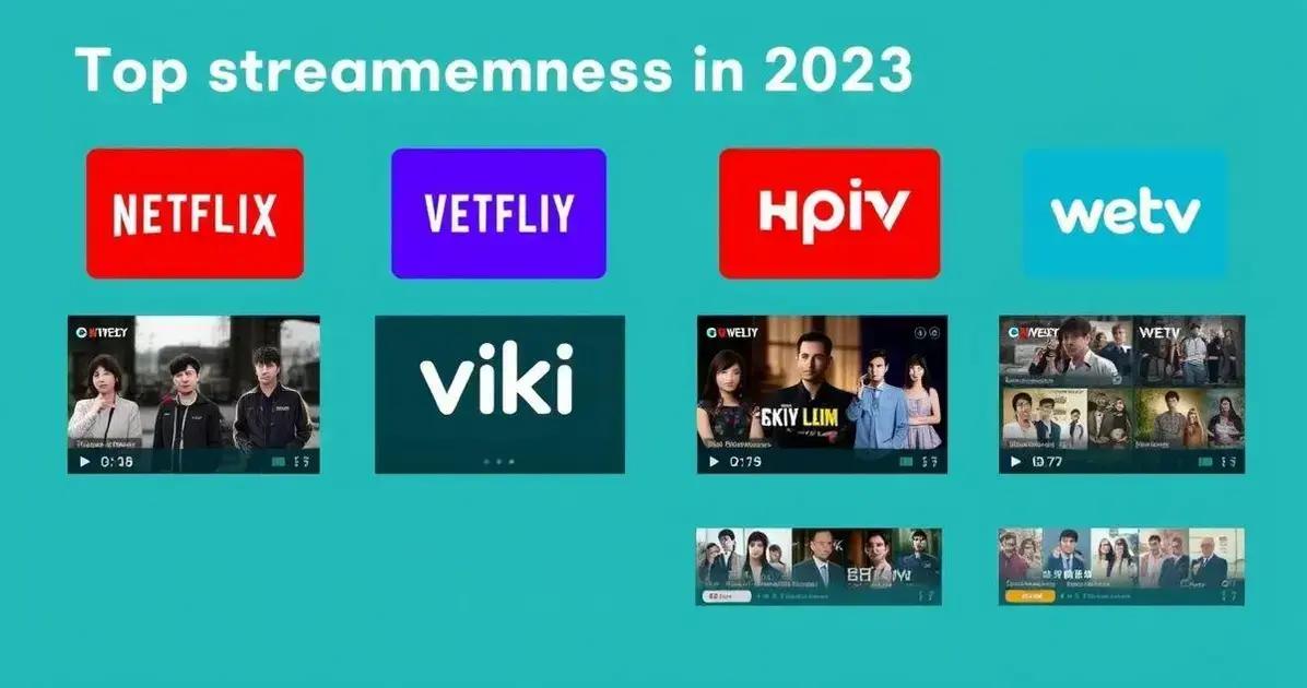 Principais plataformas de streaming para doramas Principais plataformas de streaming para doramas